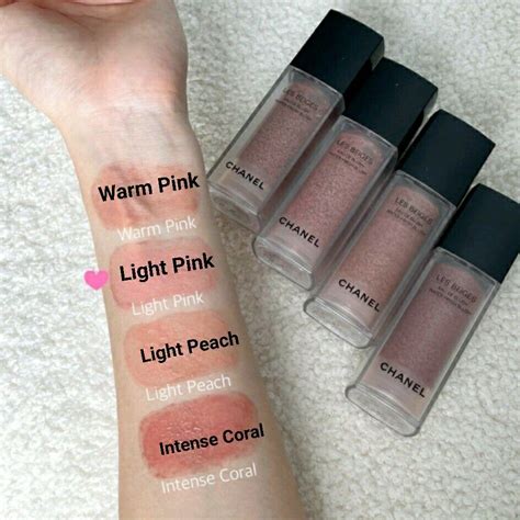 chanel les beiges water fresh tint shades|chanel les beiges colour chart.